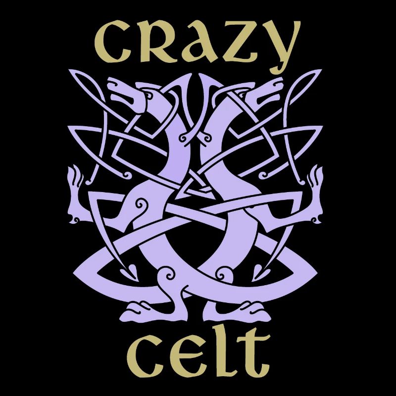 Keltische Drachen, Celtic Irisches Ornament Spruch