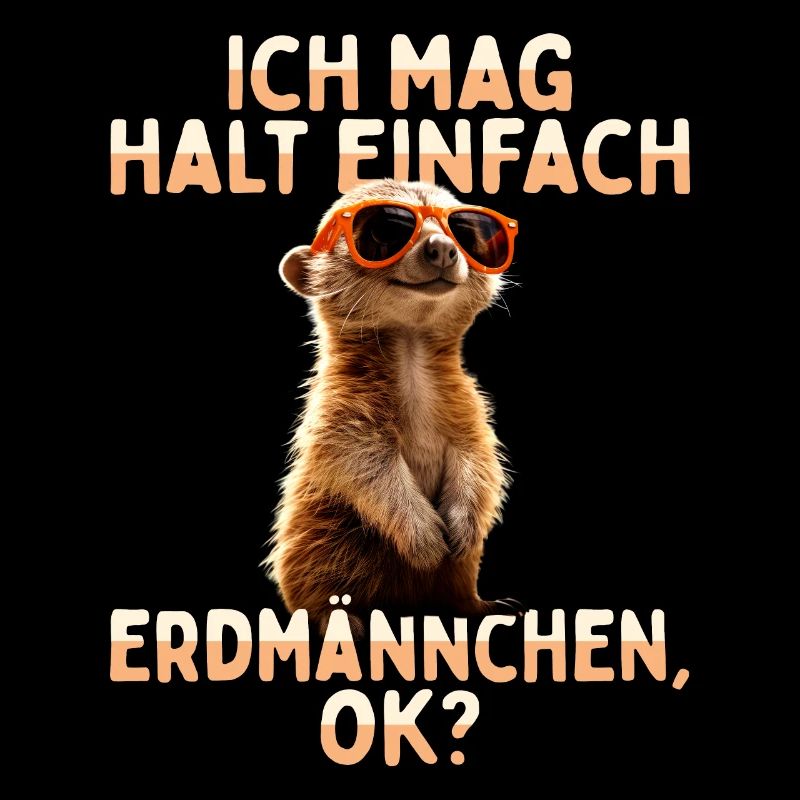 Erdmännchen Süßes Meerkat Ich Mag Halt Erdmännchen