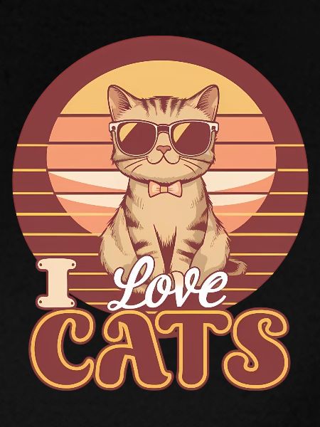 Gatto vintage in occhiali da sole