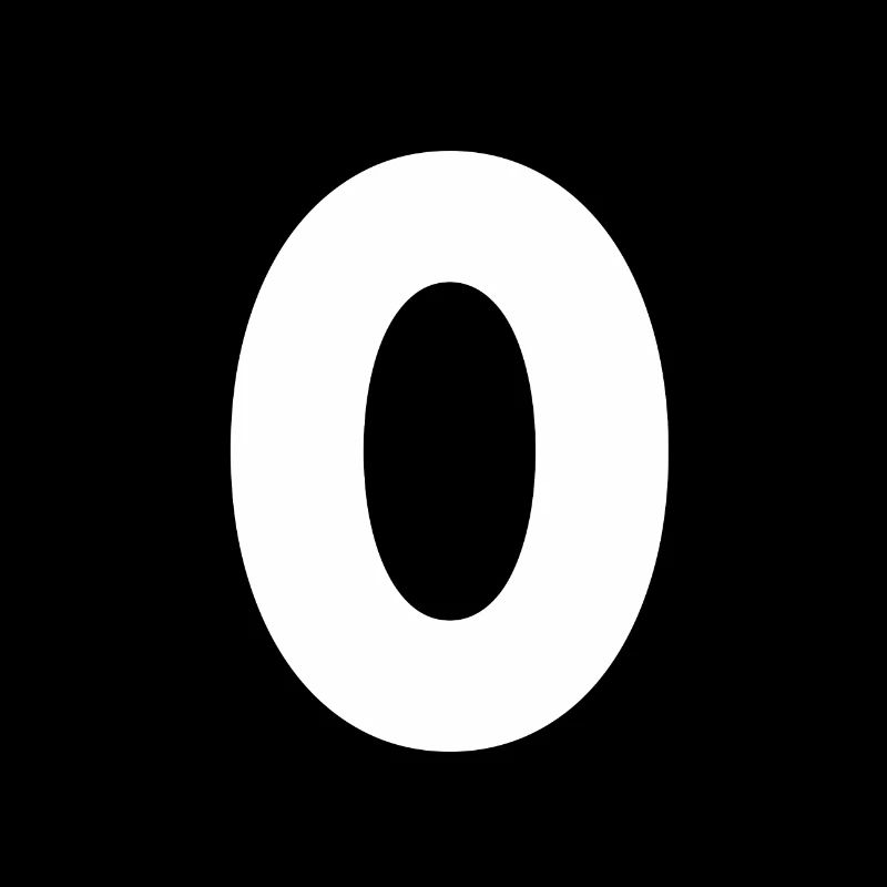 Zahl 0, Nummer 0, 0, Zero, Number Zero, Null