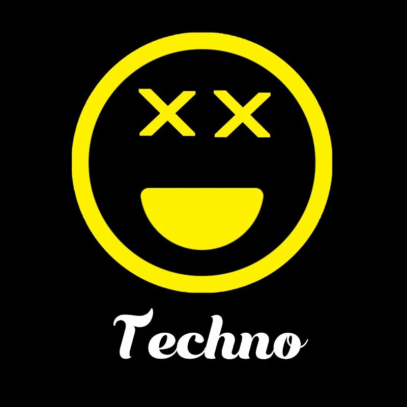 Techno Musik Logo Smiley - Geschenk