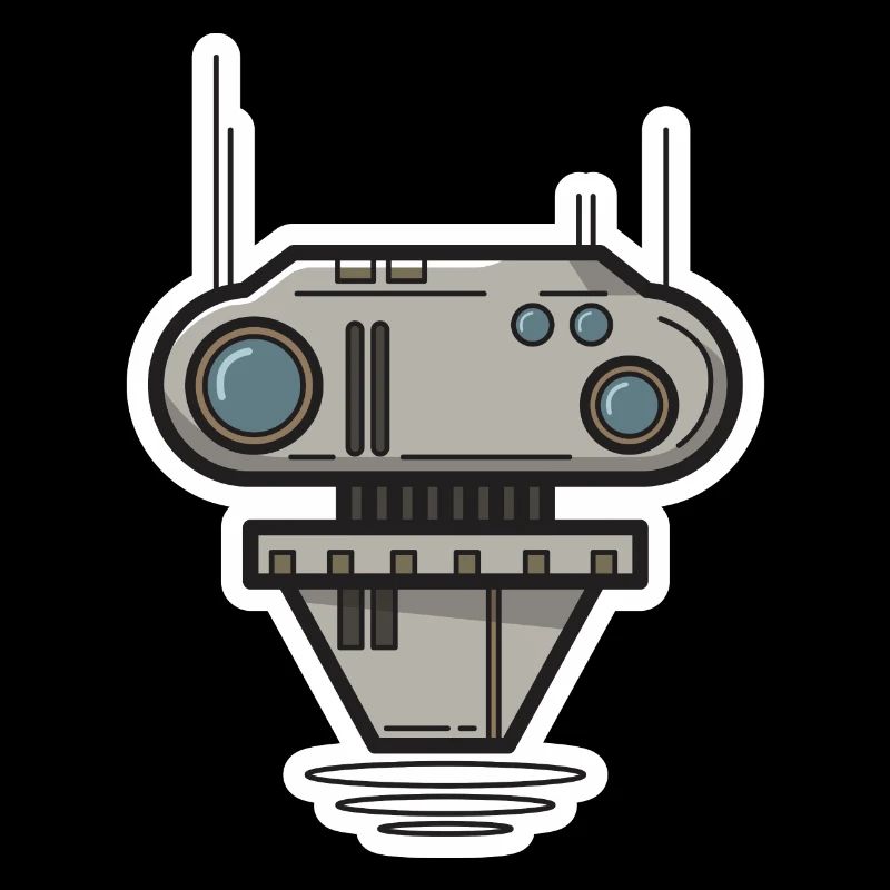 Robot Science Fiction Gift Nerd Future Bot
