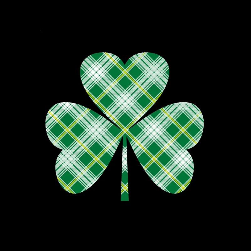 Trèfle de tartan irlandais de St Patrick