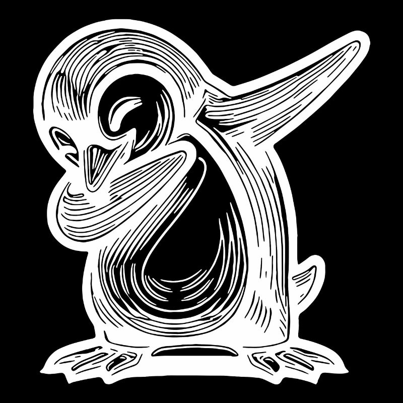Pingouin mignon Petit pingouin dabbing