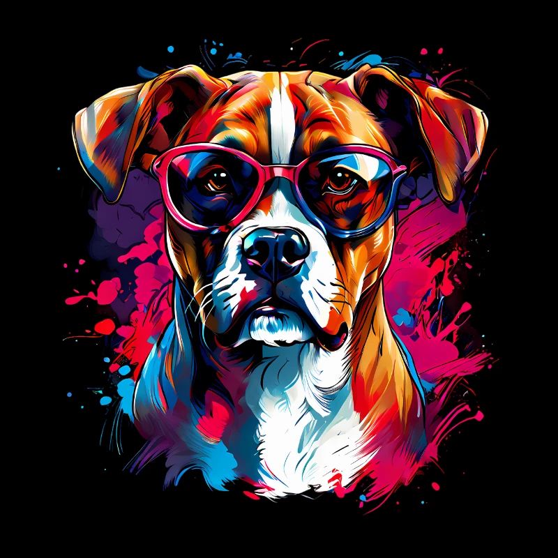 Chien Boxer Cool