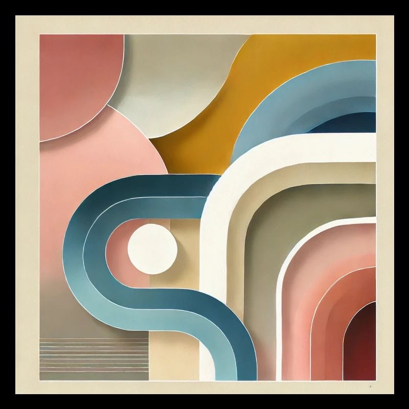 Pastell Sinfonie - Abstraktes Gemälde