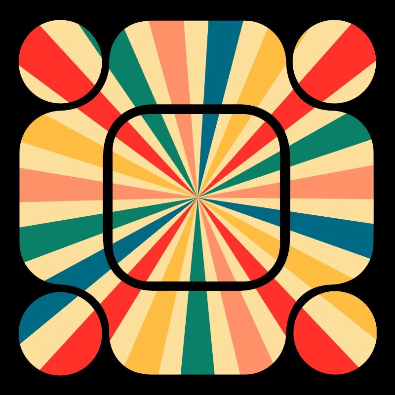 Retro Pattern: Tauchen Sie ein in die Schwingung der Farben