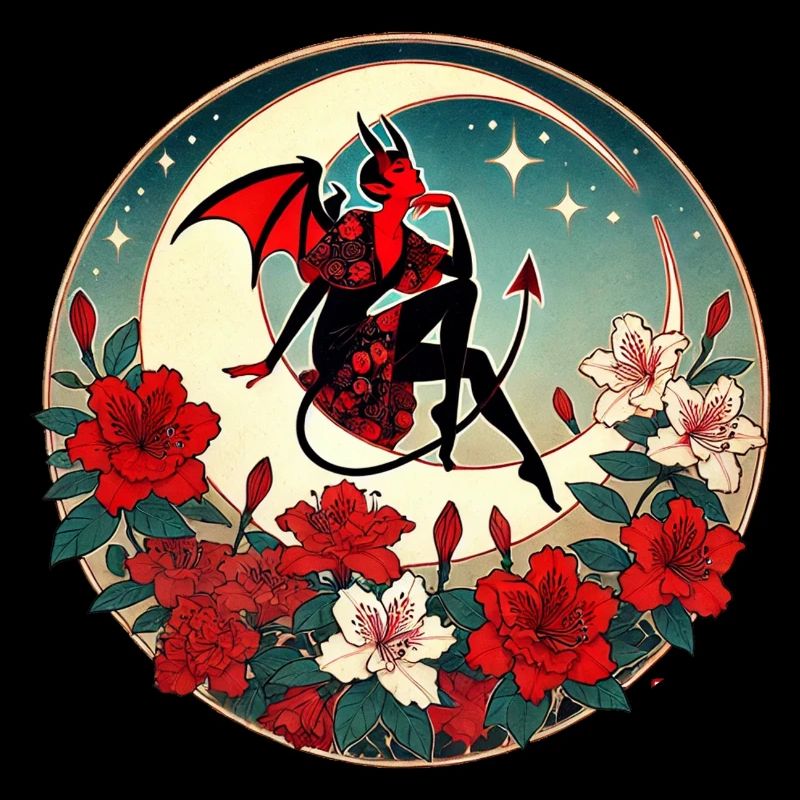 Pin-up diable