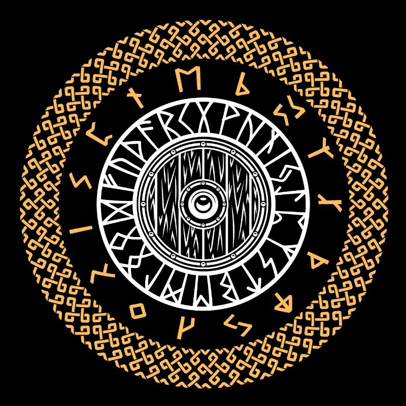 Viking Runes Shield
