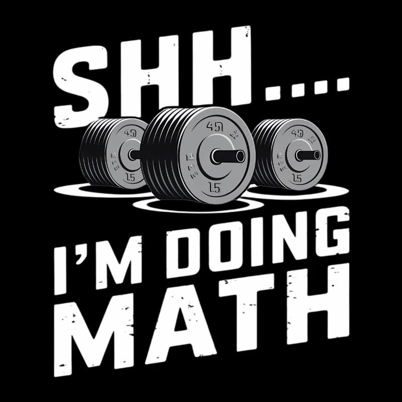 "Shh... I'm Doing Math" Funny Gym