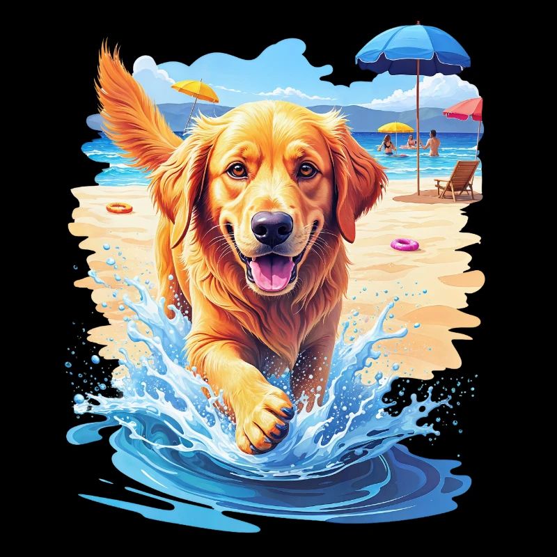 Dog on the beach