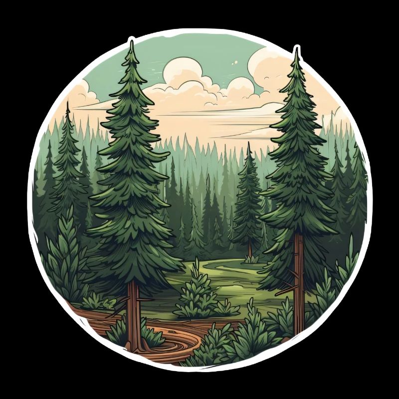 Paysage de sapin