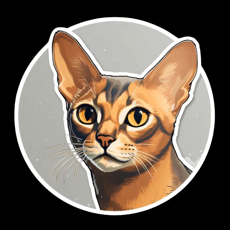 Abyssinian Cat Head