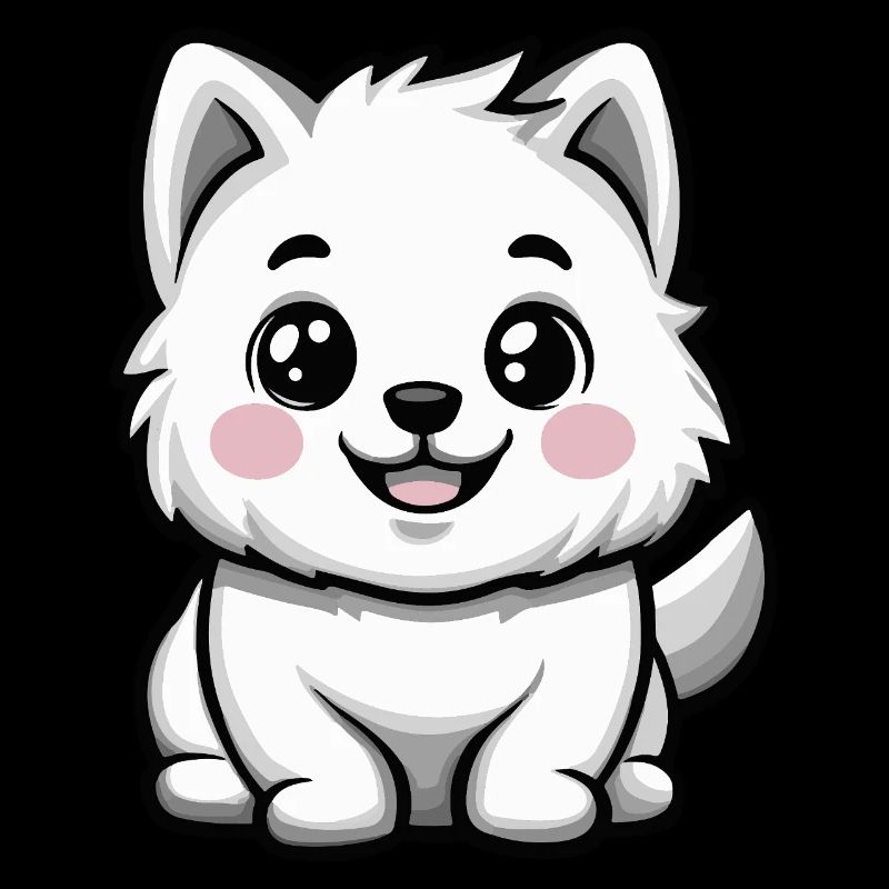 Samojede Hund Niedlich