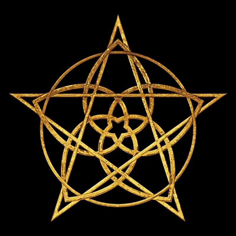 Fleur de Vénus Pentacle or