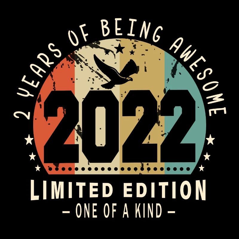 Original Geboren im Jahr 2022 Authentisches Geschenk 2022 Bursdag