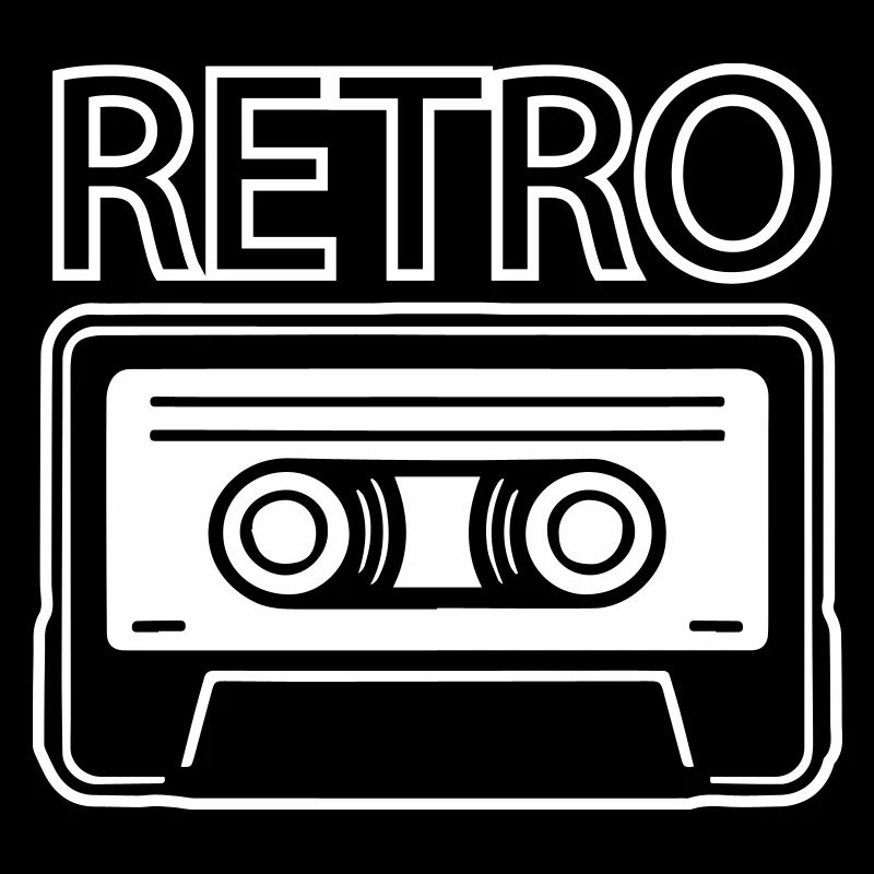 Cassette Oldschool - Design RÉTRO