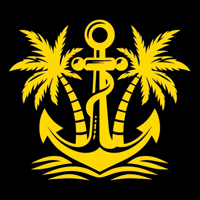Ancre avec logo palmier