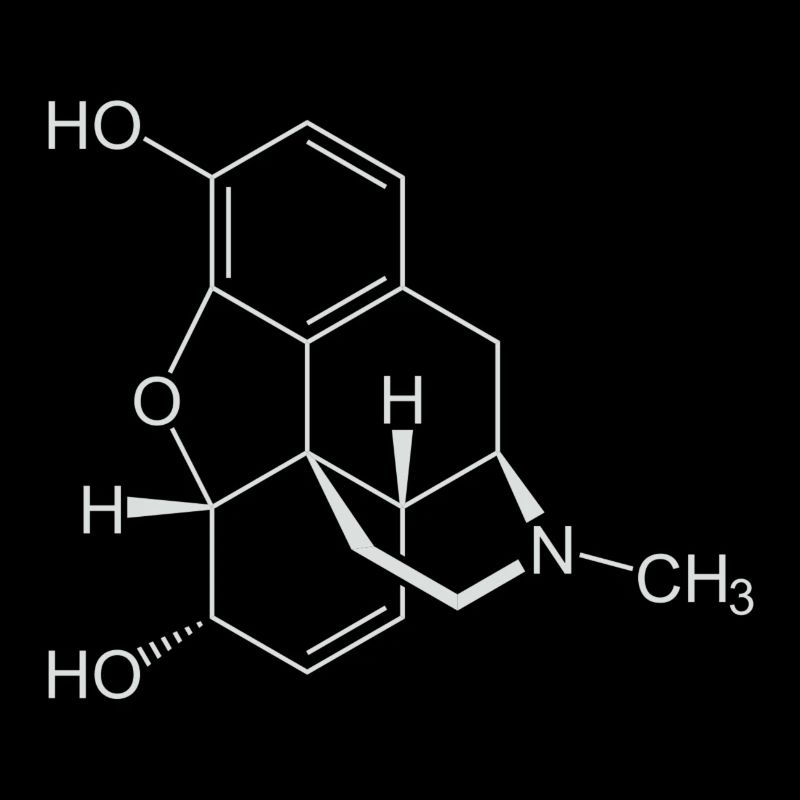 Formule structurale morphine