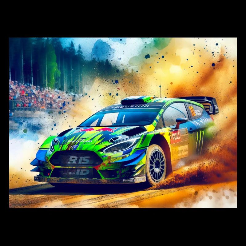 Course de voitures de rallye