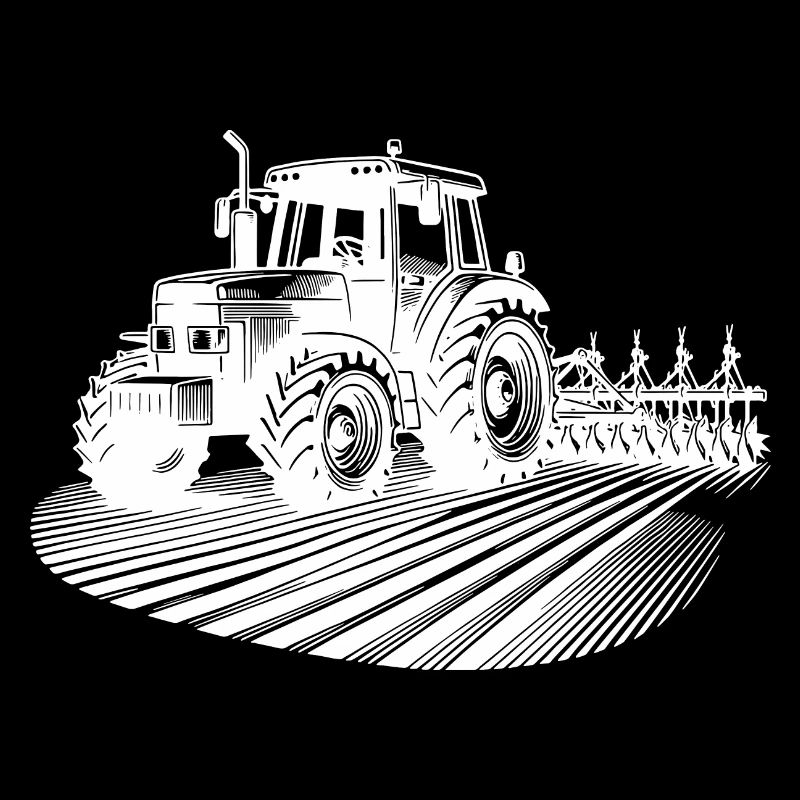 Agricultural Machinery Tractor Field Tractor Field Work