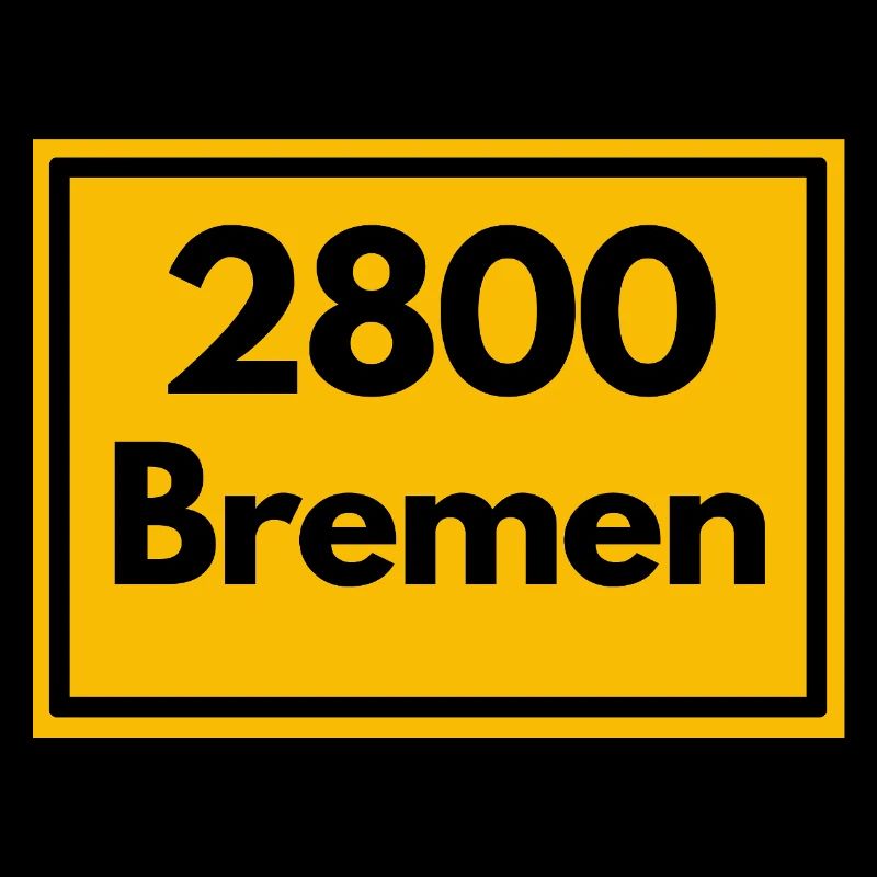Panneau de lieu - puis rétro ancien code postal 2800 BREMEN