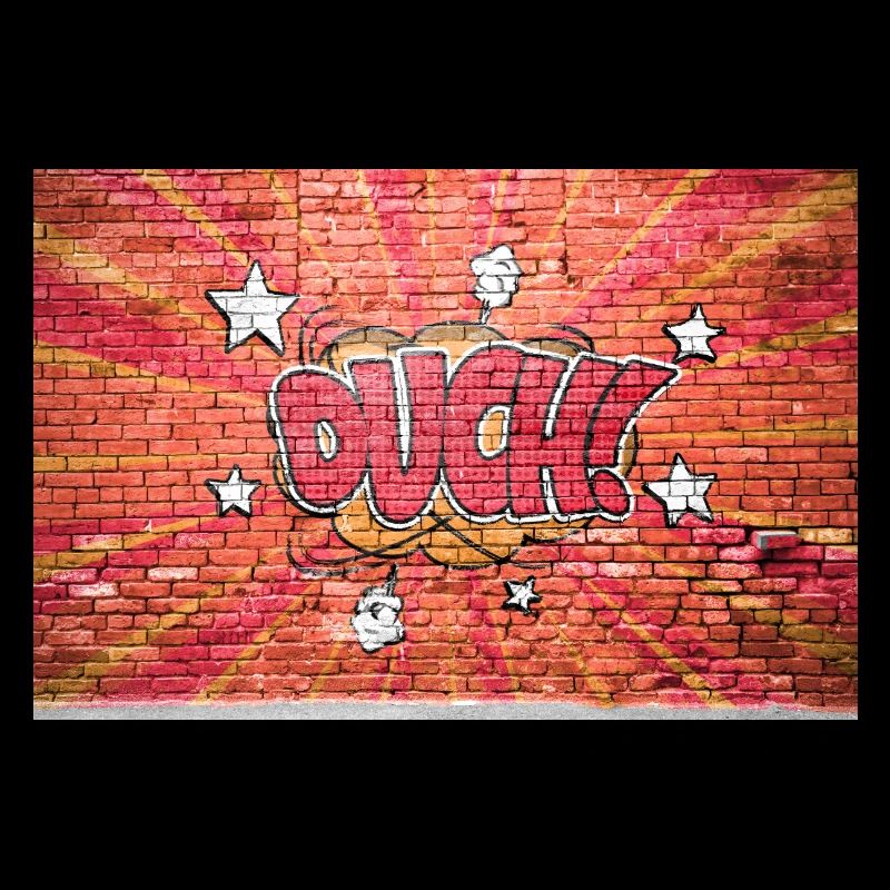 Au! Comic Style Bubble Graffiti Schriftzug