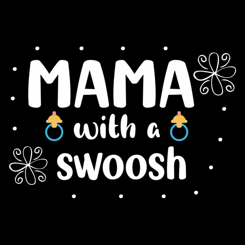 Mama with a swoosh
