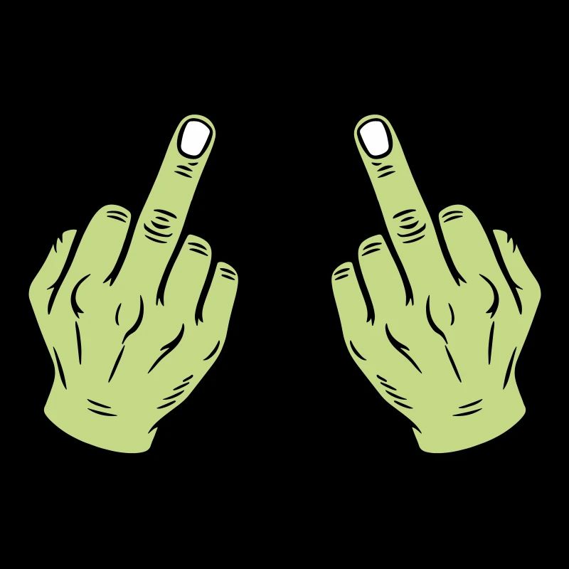 Mittelfinger Hand Frech