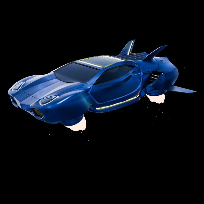 Sci-Fi Fliegendes Auto