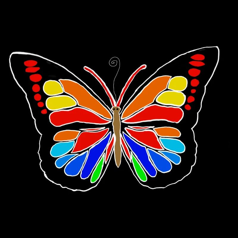 Regenbogen Schmetterling 