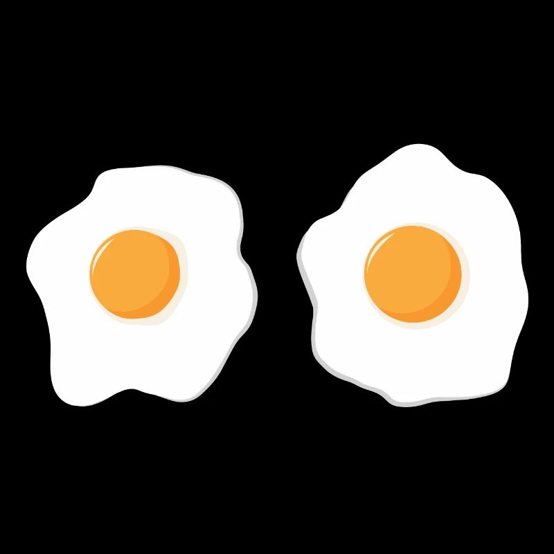 two fried eggs