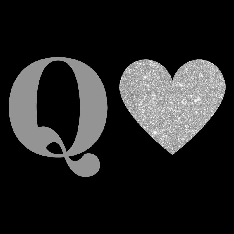 Silver Heart Q Letter