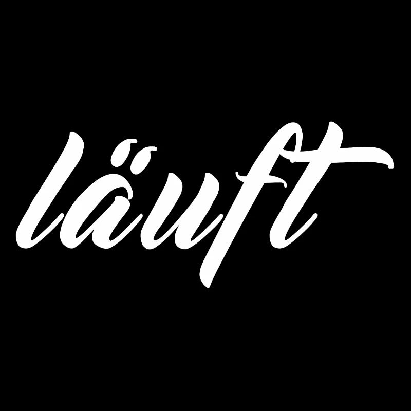 Läuft bei mir Geschenk Lustiger Spruch shirt