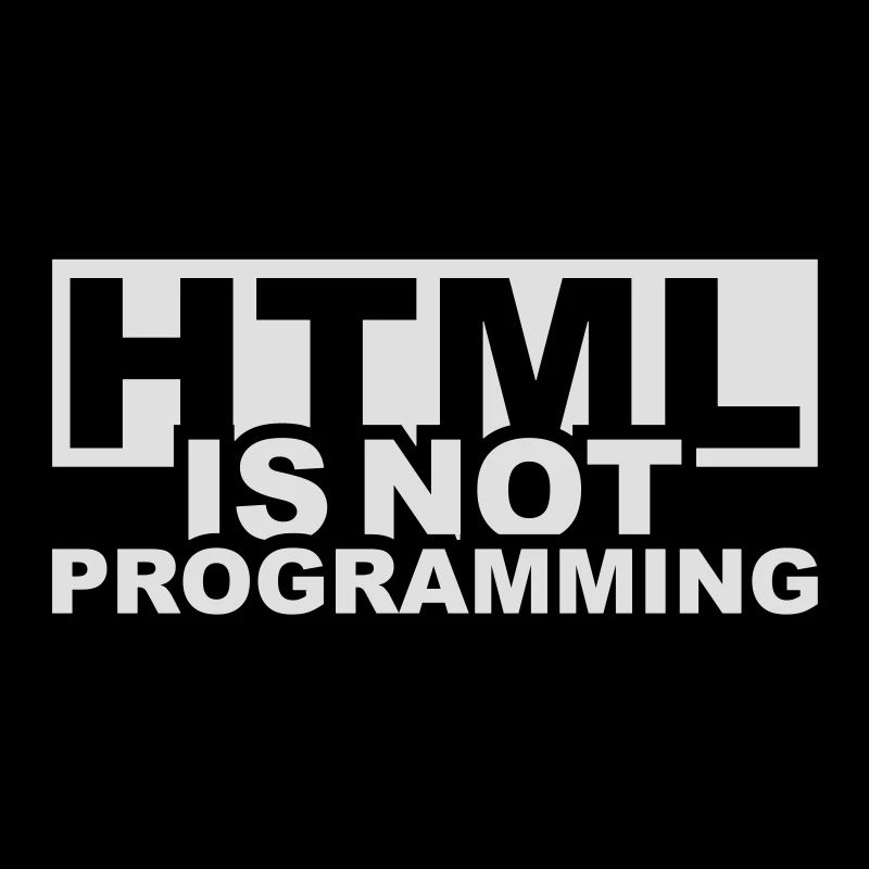 HTML est pas la programmation