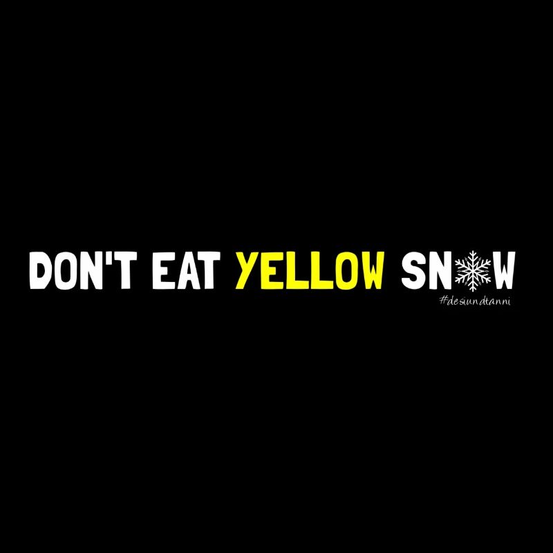 Ne mange pas de neige jaune