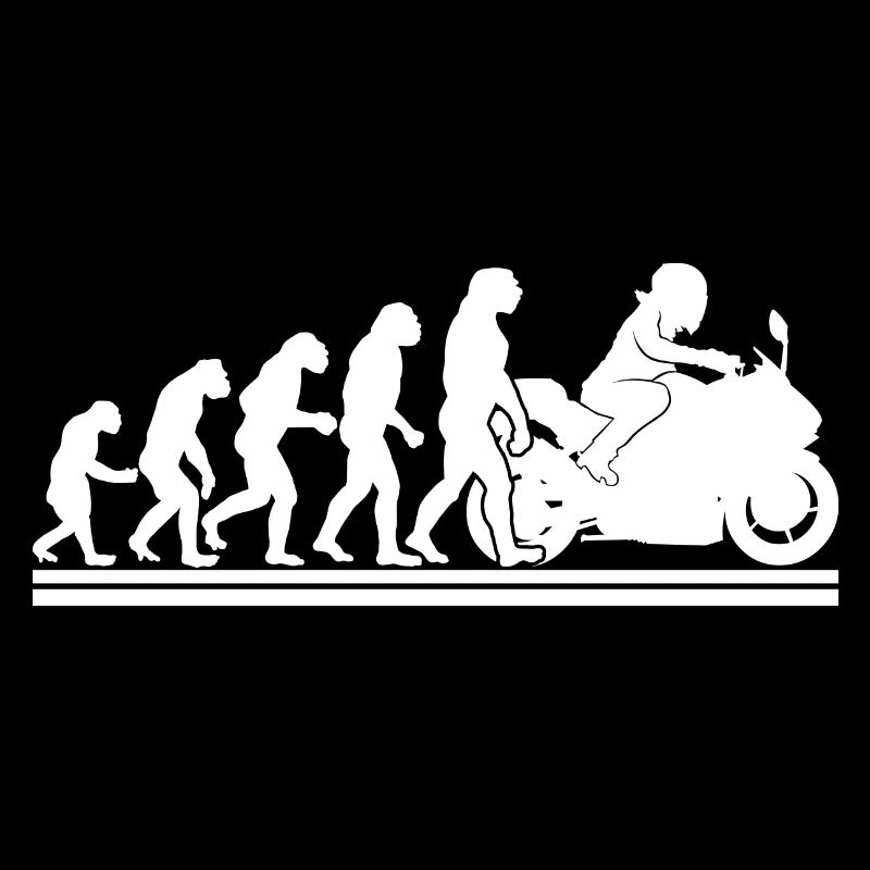 Evolution Motorradfahrer Enduro Motorrad Motorrad