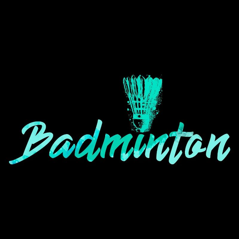 badminton,badminton,volant,aquarelle, graffiti,menthe