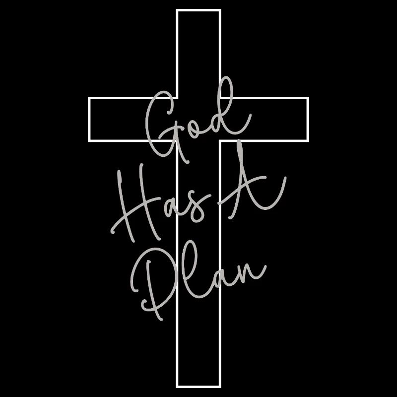 Gottes Plan Kreuz Handschrift Glaube Kirche Bibel