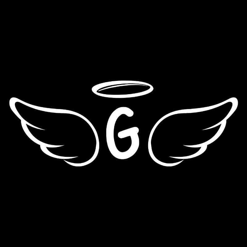 Lettre g ailes d’ange