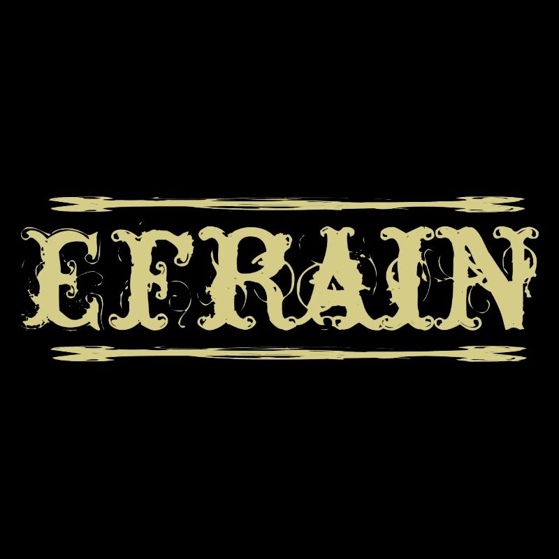 Efrain Golden Text Nom Badge