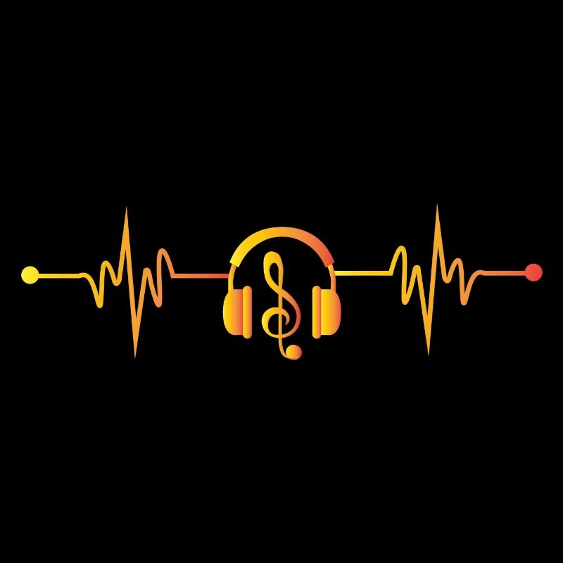 Herzschlag Kopfhörer Musik