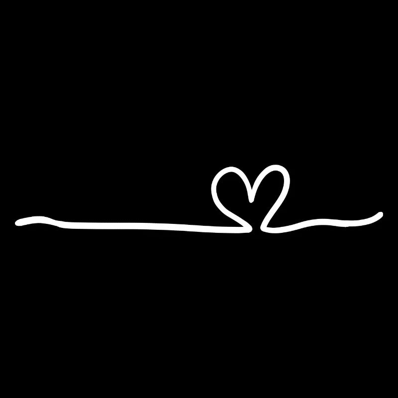 Heart Line White