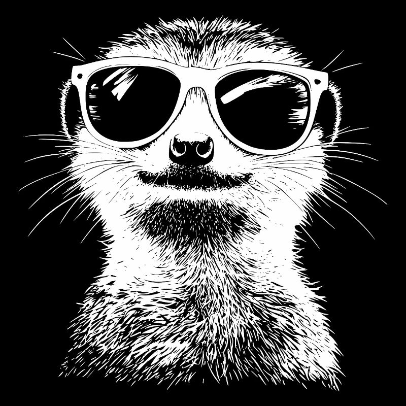 Cool Erdmännchen Sonnenbrille Sommer