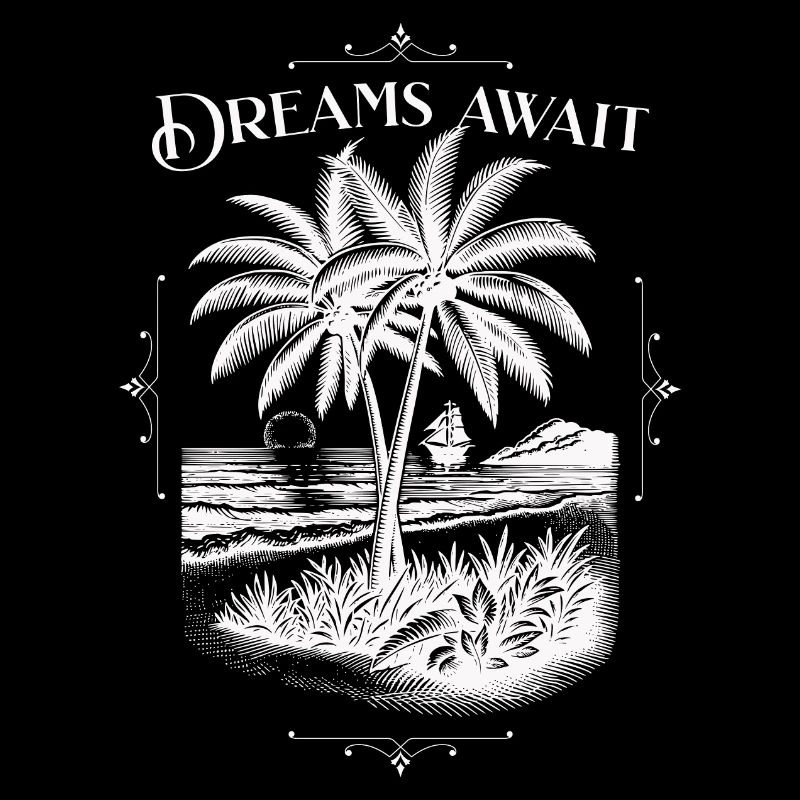 Dreams await Beach Sunset