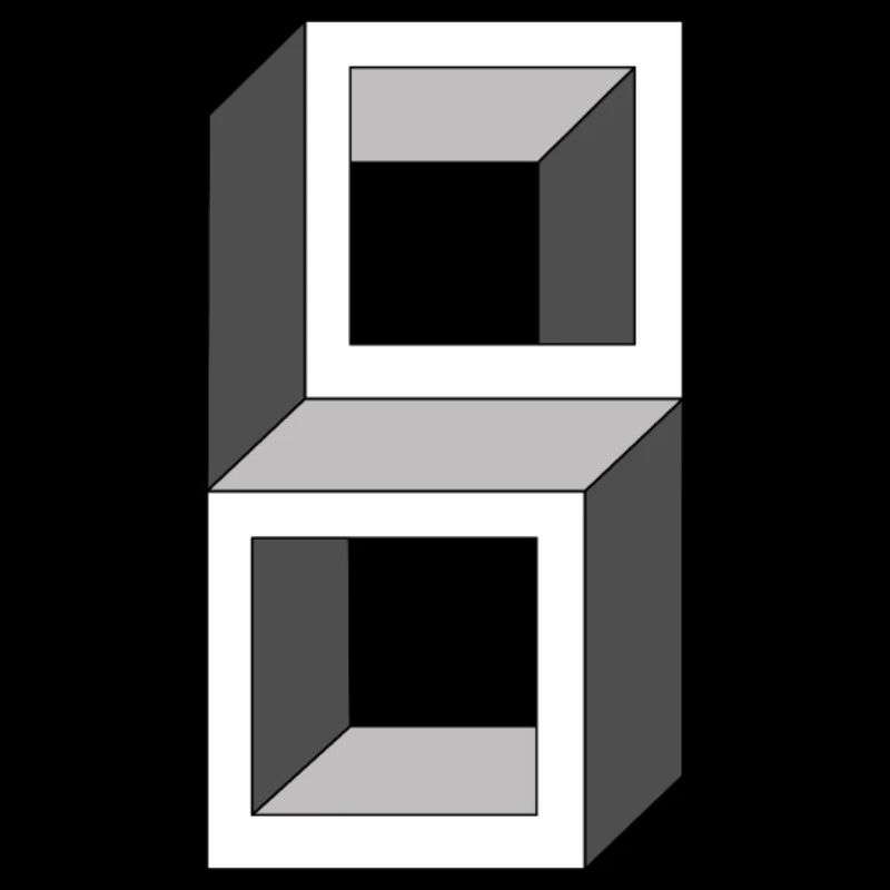 Grayscale Cube Frames