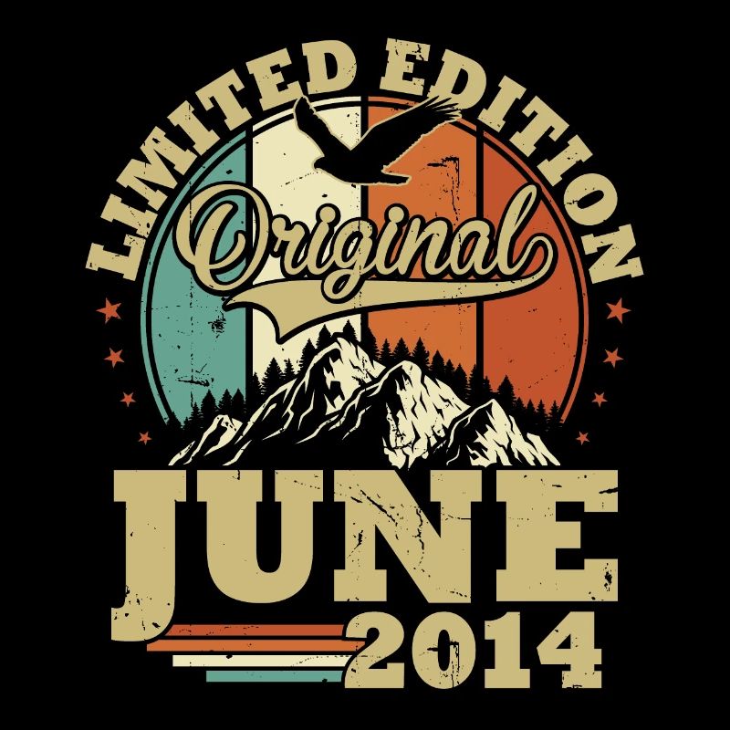 Original Juni 2014 Vintage Geburtstagsgeschenk