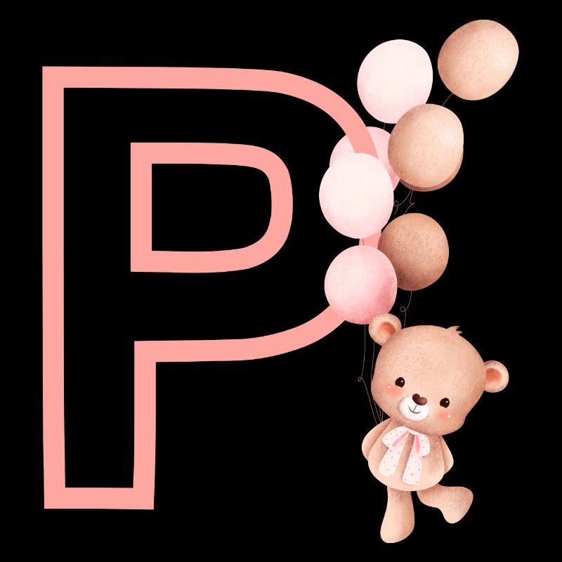 Rosa Bär Buchstabe P