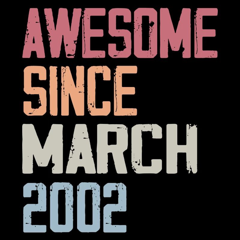 2002 March Birth Birthday March 2002 Gift