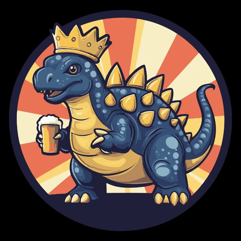 Dinosaur stegosaurus beer